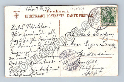 Pohlednice Nizozemsko dívka v kroji s dřeváky 1906 (M41991)