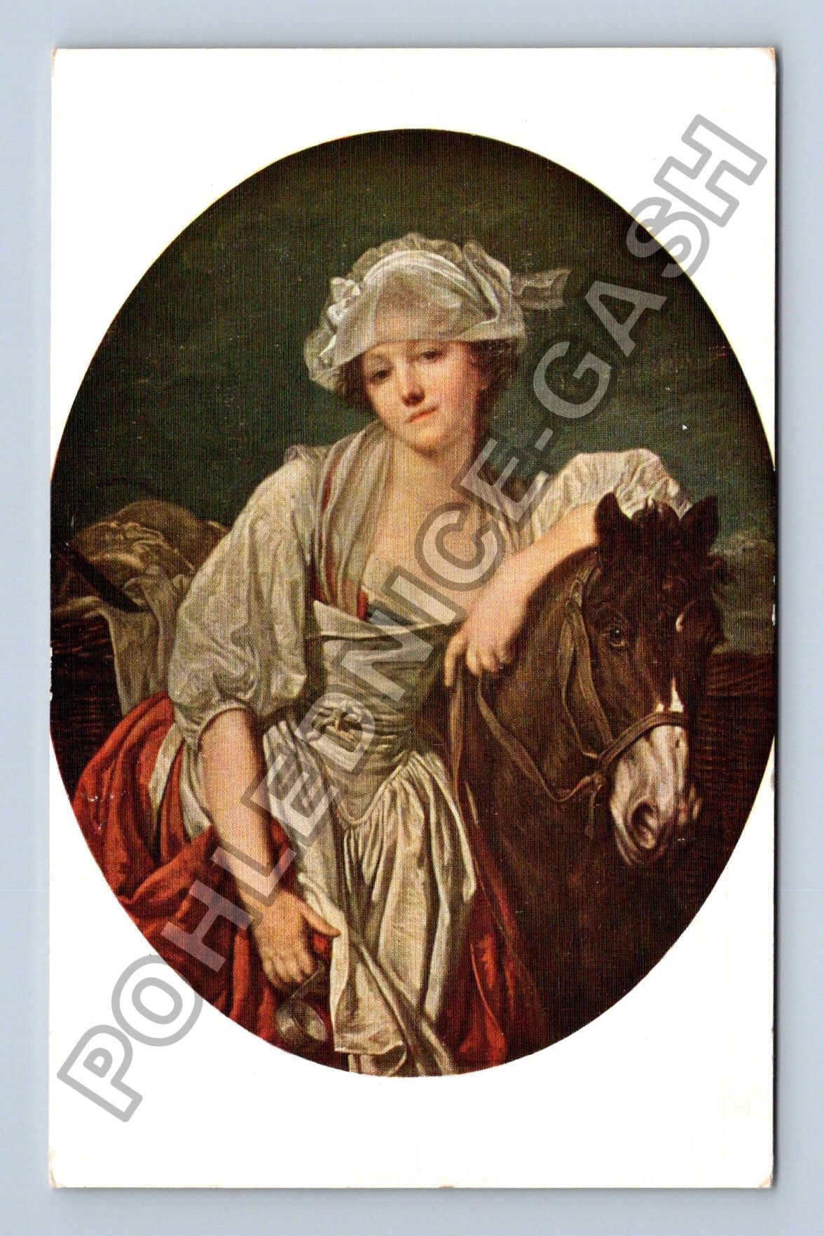 Pohlednice Francie J-B Greuze Mlékařka Laitiere Louvre (M41996)
