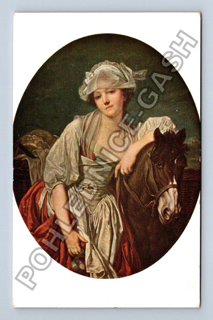 Pohlednice Francie J-B Greuze Mlékařka Laitiere Louvre (M41996)