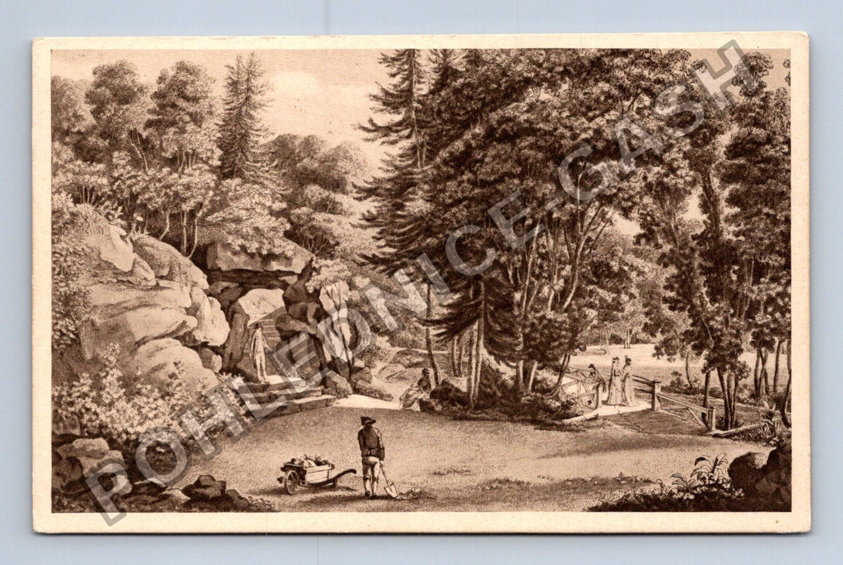 Pohlednice Německo Georg Melchior Kraus Felsen-Treppe im Park (M42010)