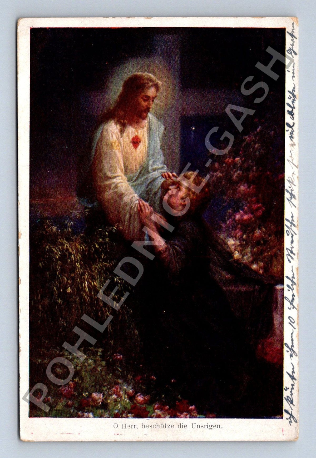 Pohlednice Rakousko náboženský motiv Ježíš Kristus (M42013)