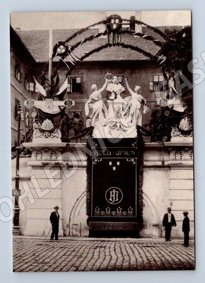 Pohlednice Praha výzdoba pro Františka Josefa I 1901 (M4202)