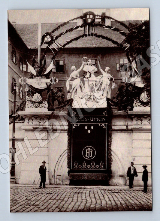 Pohlednice Praha výzdoba pro Františka Josefa I 1901 (M4202)