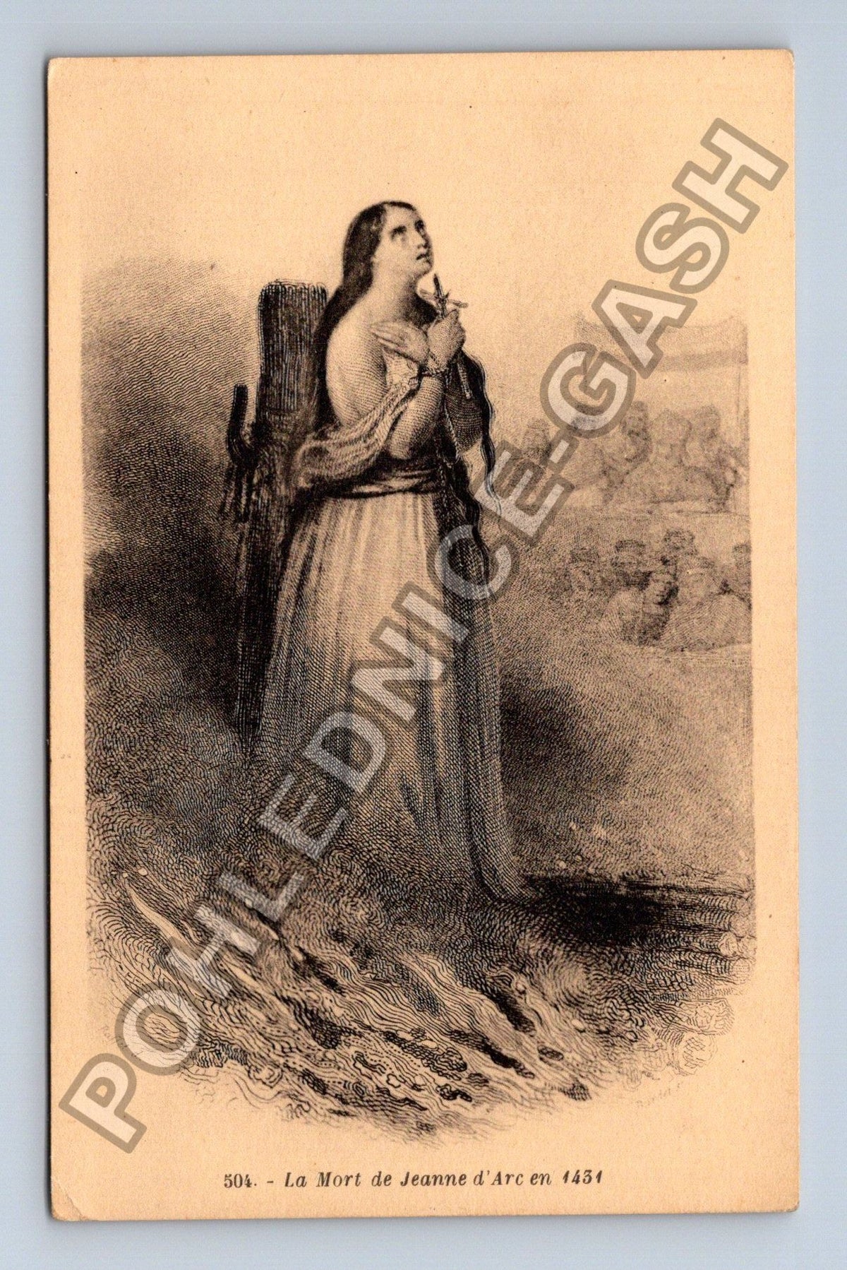 Pohlednice Francie La Mort de Jeanne dArc 1431 (M42032)