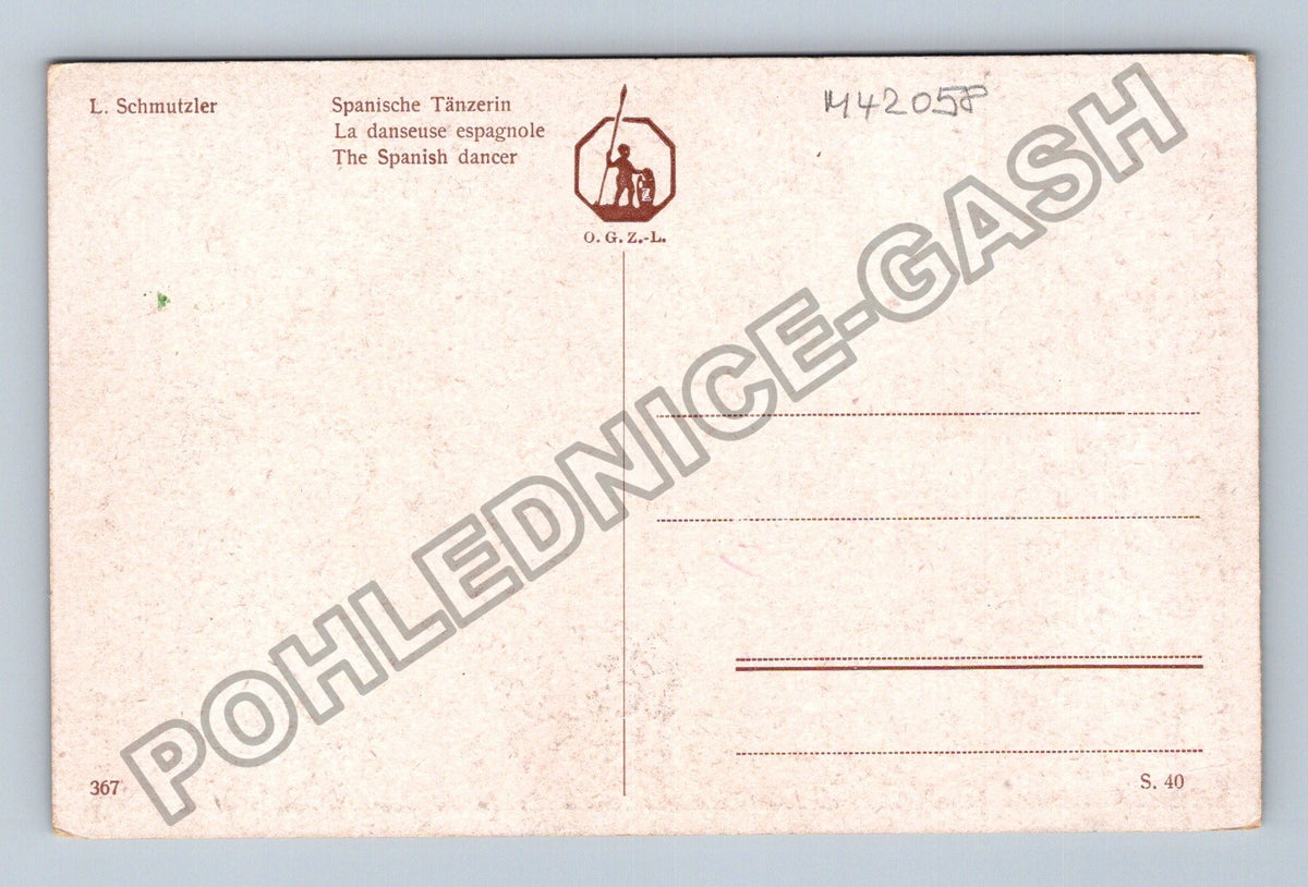 Pohlednice Španělská tanečnice L Schmutzler (M42058)