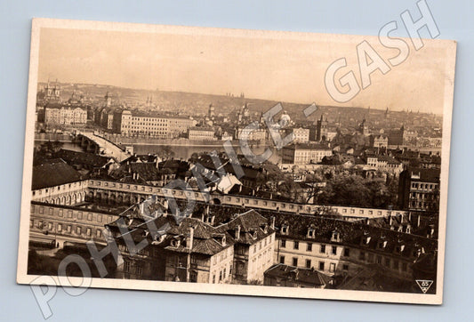 Pohlednice Praha pohled s Valdštejnským palácem (M4206)