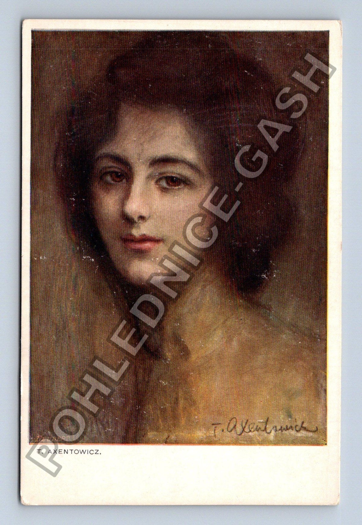 Pohlednice Polsko Wieliczka T. Axentowicz portrét ženy 1909 (M42063)