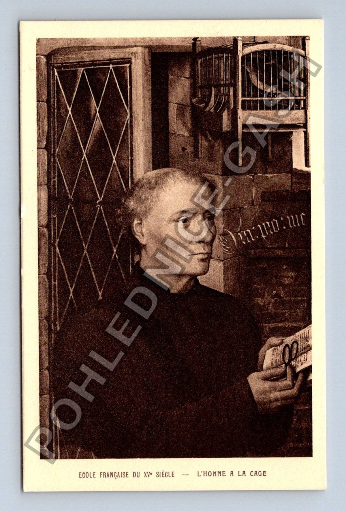 Pohlednice Francie LHOMME A LA CAGE (M42066)