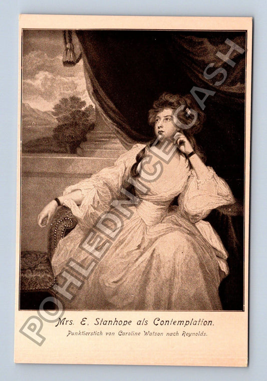 Pohlednice Mrs E Stanhope als Contemplation Greiz (M42068)