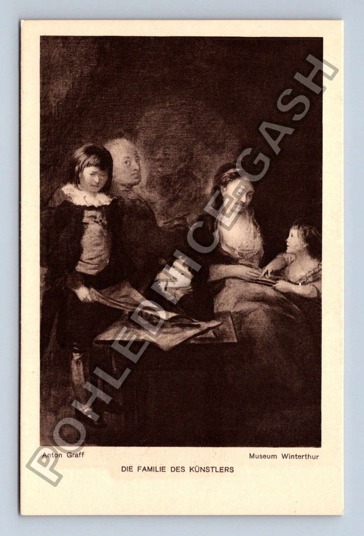 Pohlednice Švýcarsko Anton Graff Die Familie des Künstlers (M42079)