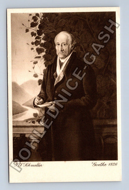 Pohlednice Goethe 1826 J J Schmelter Frankfurt (M42081)