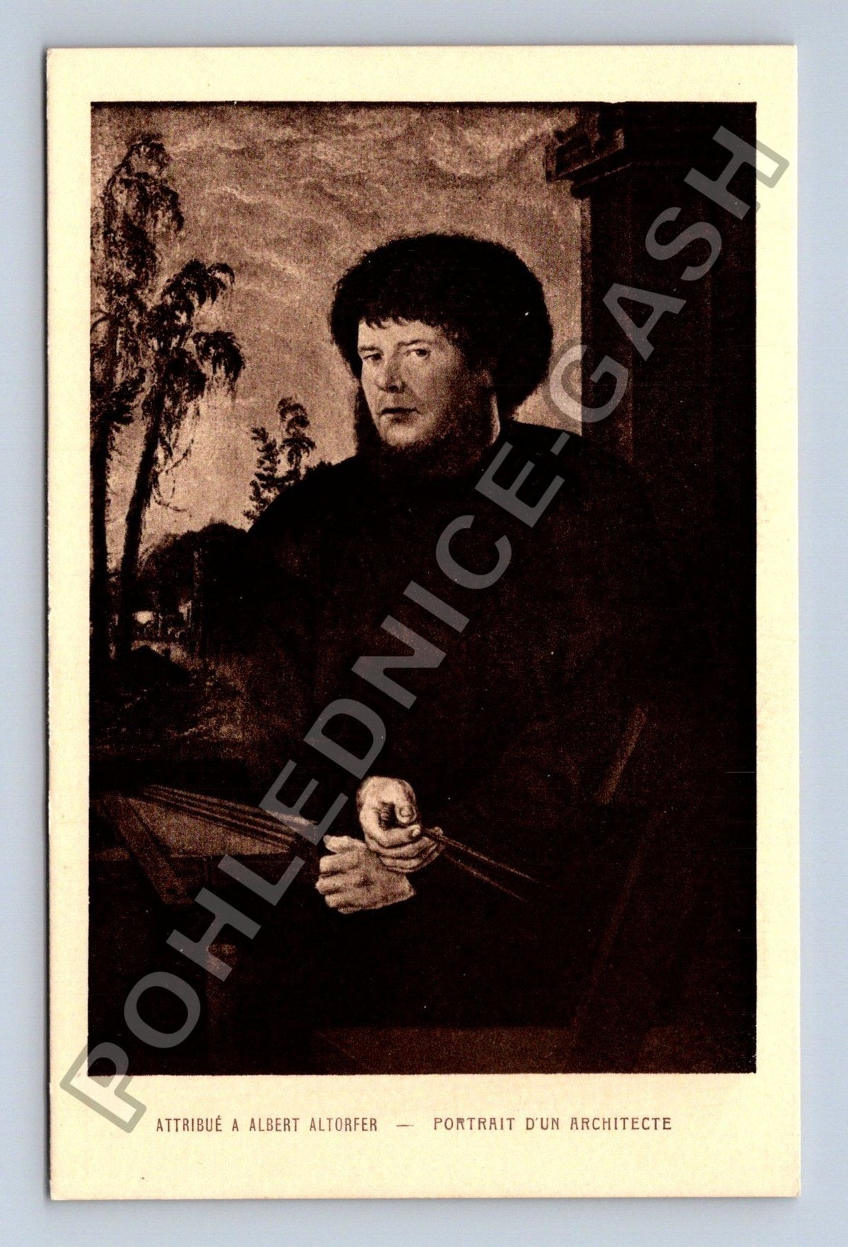 Pohlednice Francie Portrét architekta Albert Altdorfer (M42085)