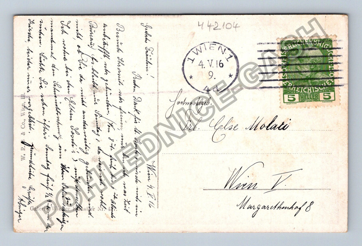 Pohlednice Rakousko Franz Horst Der Roman 1916 (M42104)