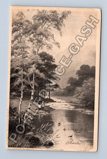 Pohlednice Belgie Liege krajina s řekou a horami (M42114)