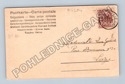Pohlednice Belgie Liege krajina s řekou a horami (M42114)