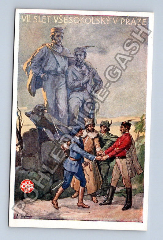 Pohlednice VII. Slet Všesokolský v Praze 1920 (M42134)