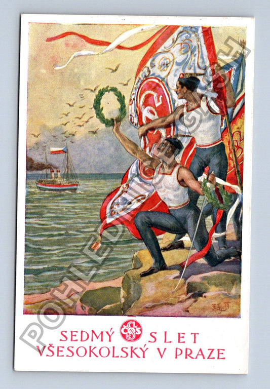 Pohlednice VII Všesokolský slet Praha 1920 (M42135)