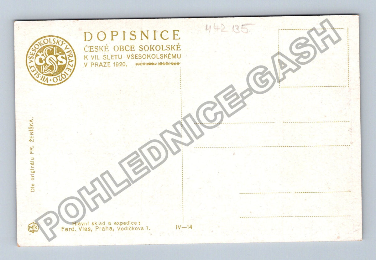 Pohlednice VII Všesokolský slet Praha 1920 (M42135)