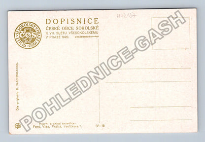 Pohlednice VII Všesokolský slet v Praze 1920 (M42137)