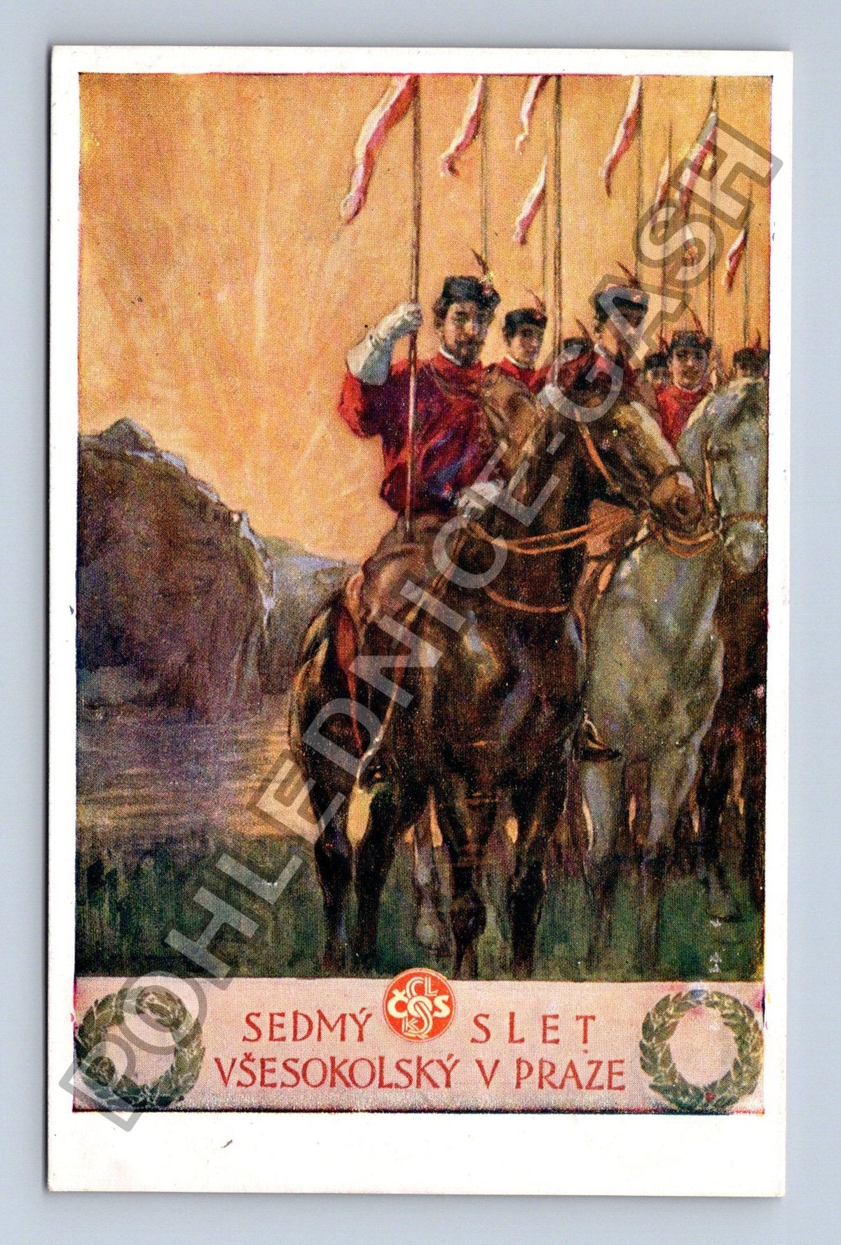 Pohlednice Sedmý všesokolský slet Praha 1920 (M42138)