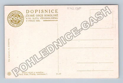 Pohlednice Sedmý všesokolský slet Praha 1920 (M42138)