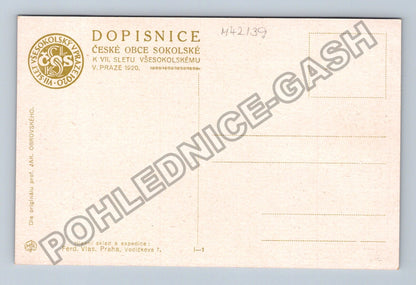 Pohlednice Sedmý slet Všesokolský v Praze 1920 (M42139)