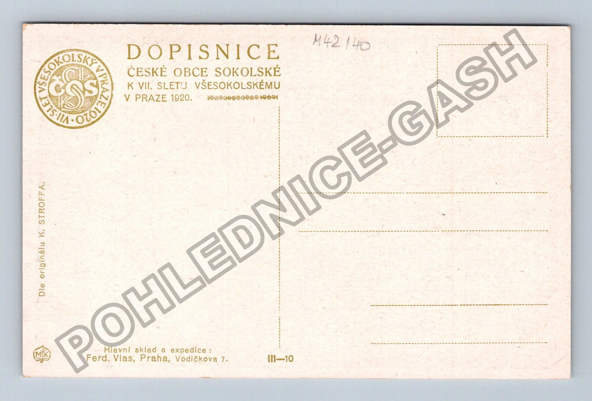 Pohlednice Sedmý všesokolský slet v Praze 1920 (M42140)