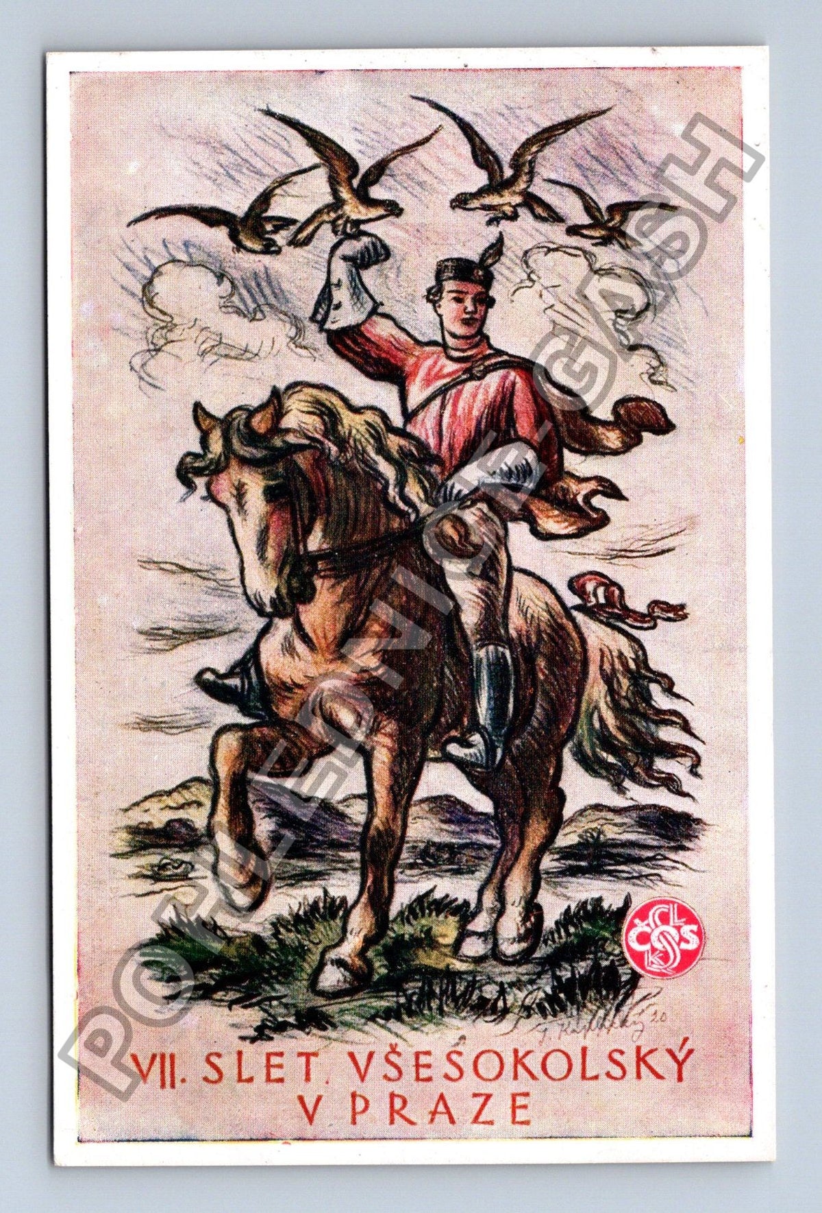 Pohlednice VII. Slet Všesokolský v Praze 1920 (M42141)