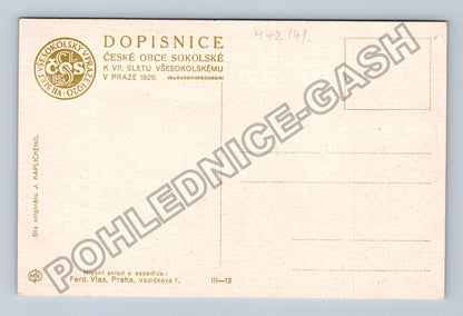Pohlednice VII. Slet Všesokolský v Praze 1920 (M42141)