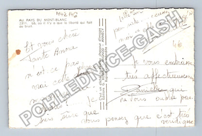 Pohlednice Francie Mont Blanc kamzík hory (M42146)