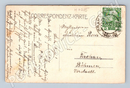 Pohlednice Praha Hradčany 1908 historický motiv (M4215)