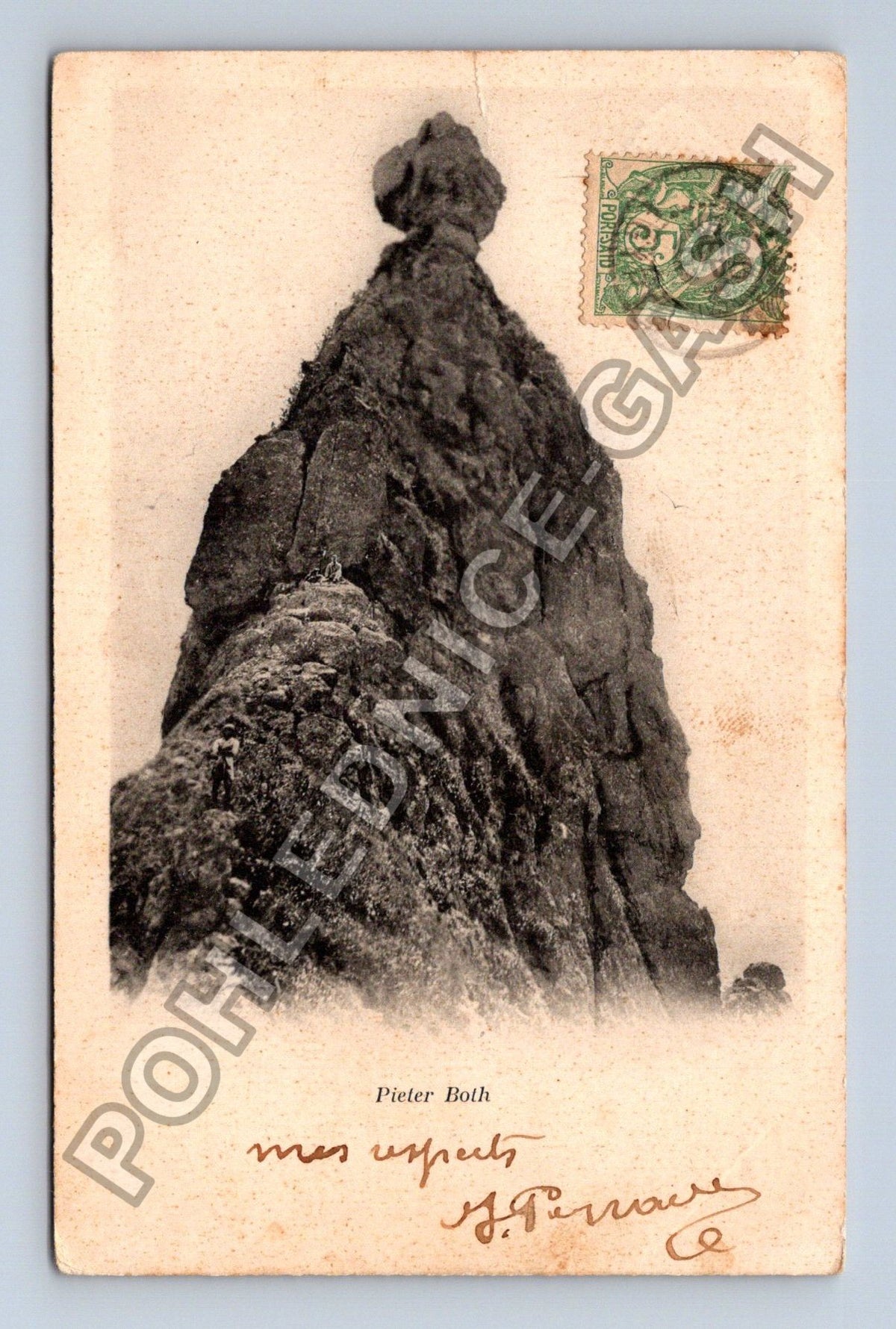 Pohlednice Mauritius Pieter Both hora (M42153)