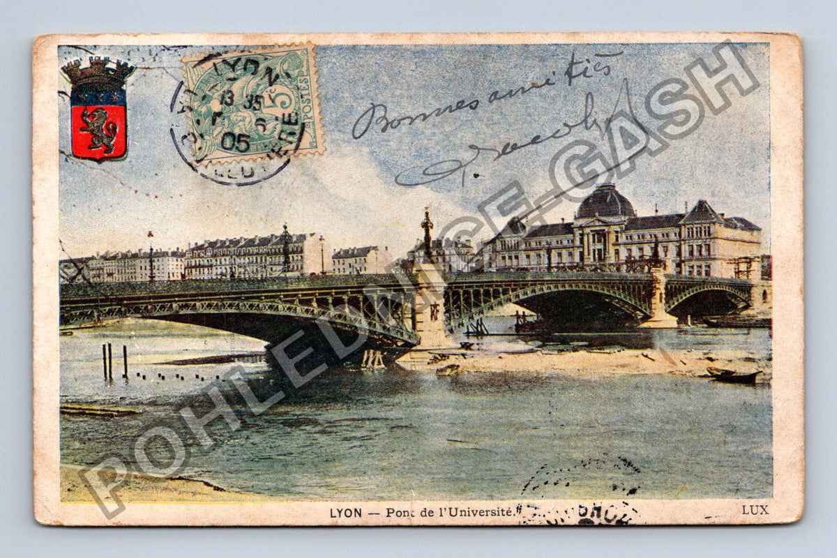 Pohlednice Francie Lyon Pont de lUniversité (M42155)
