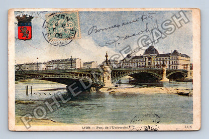 Pohlednice Francie Lyon Pont de lUniversité (M42155)