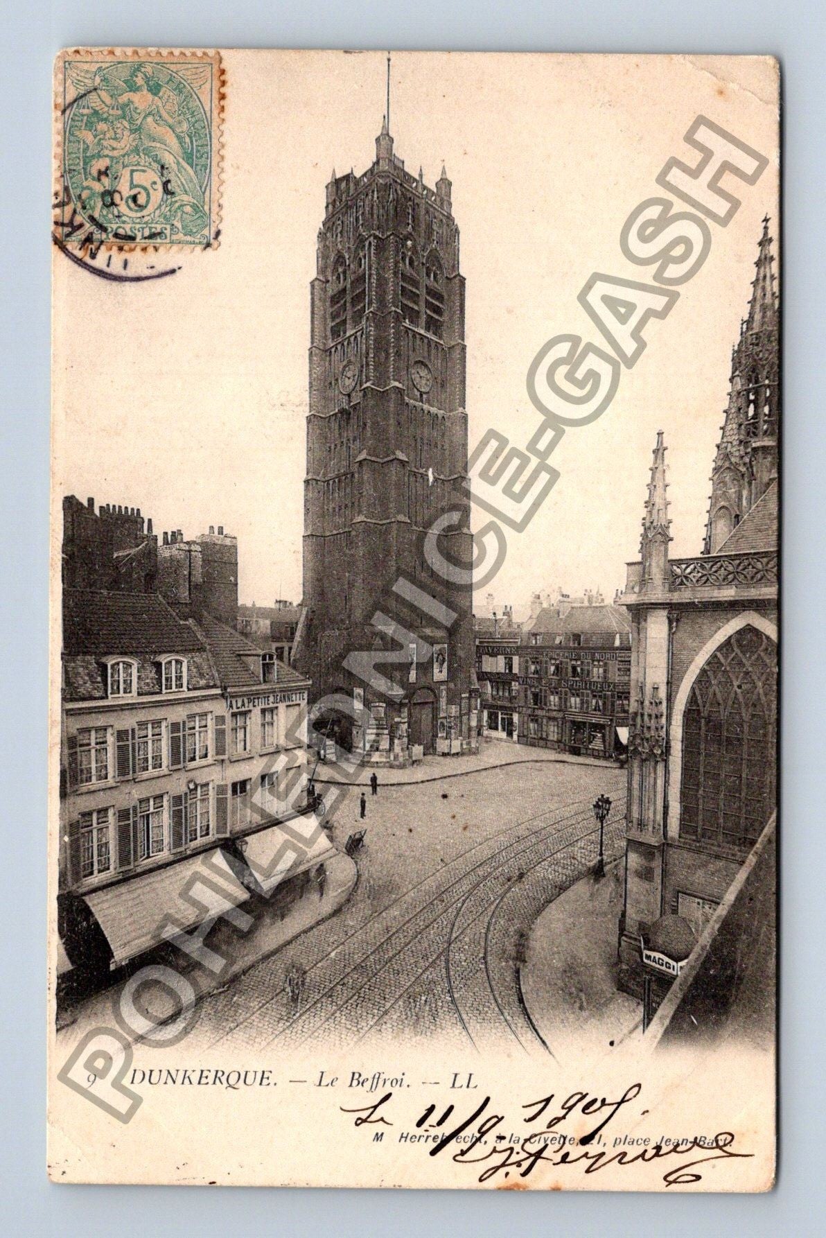 Pohlednice Francie Dunkerque Le Beffroi 1909 (M42158)