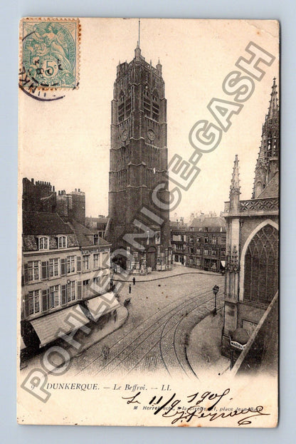 Pohlednice Francie Dunkerque Le Beffroi 1909 (M42158)