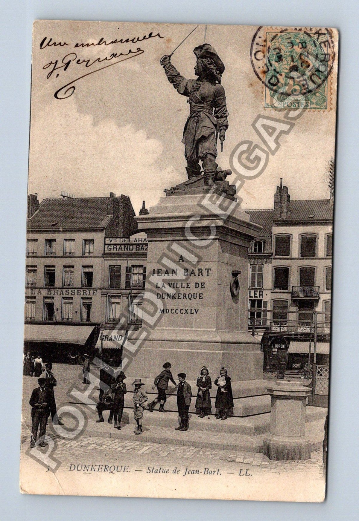 Pohlednice Francie Dunkerque socha Jean-Barta (M42160)