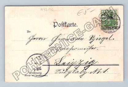 Pohlednice Německo Gera Schloss Osterstein 1904 (M42172)