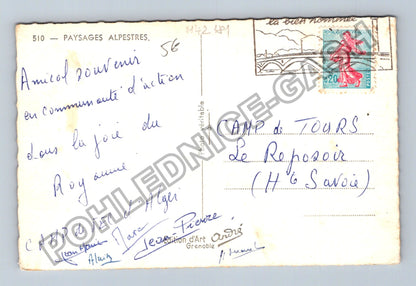 Pohlednice Francie Alpy horské kozy Camp de Tours (M42181)