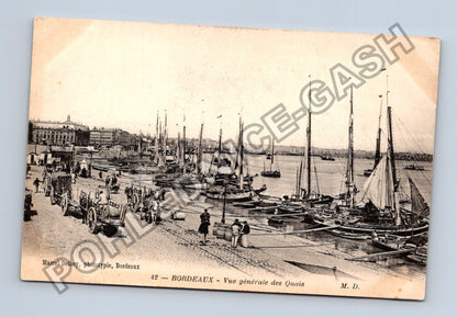 Pohlednice Francie Bordeaux Vue générale des Quais (M42192)
