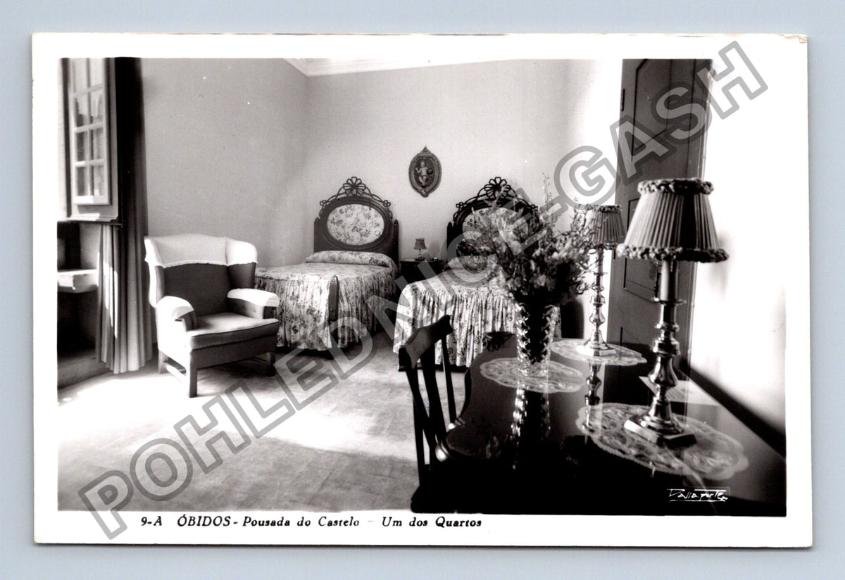 Pohlednice Portugalsko Óbidos Pousada do Castelo pokoj (M42203)
