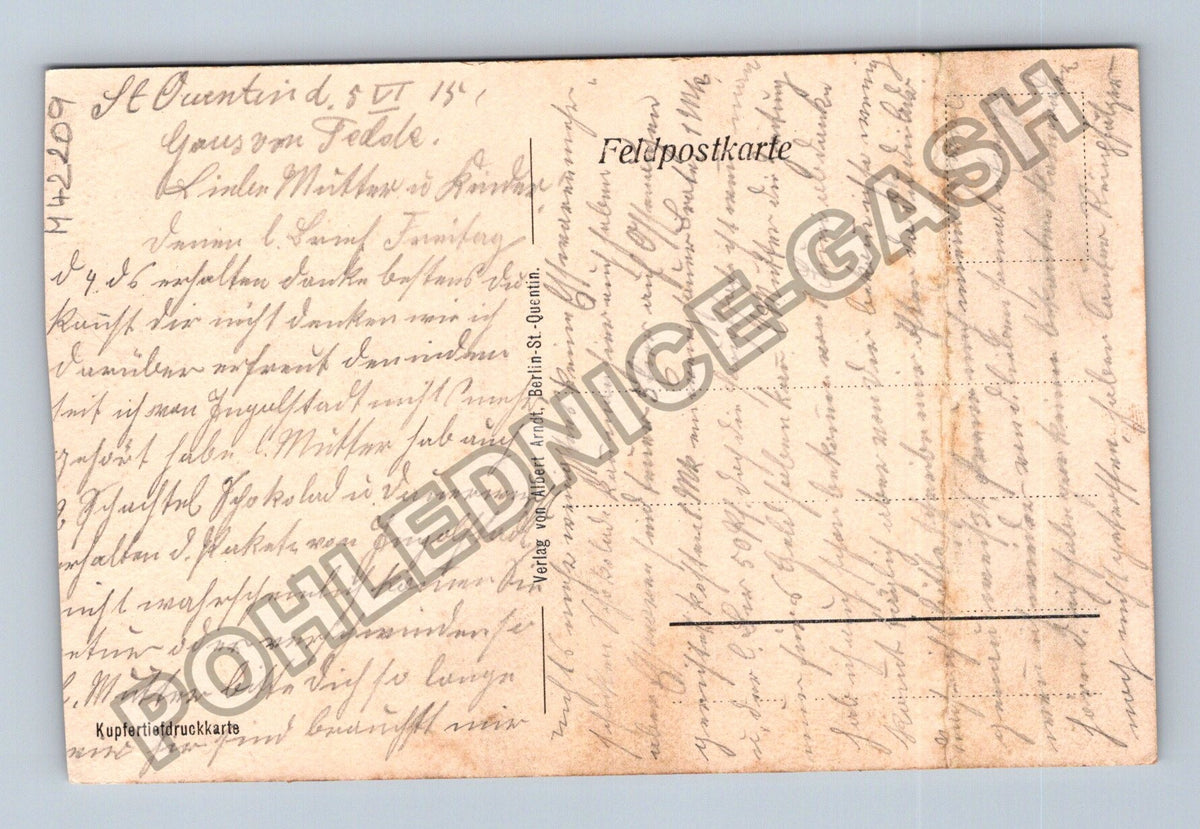 Pohlednice Francie St Quentin radnice (M42209)