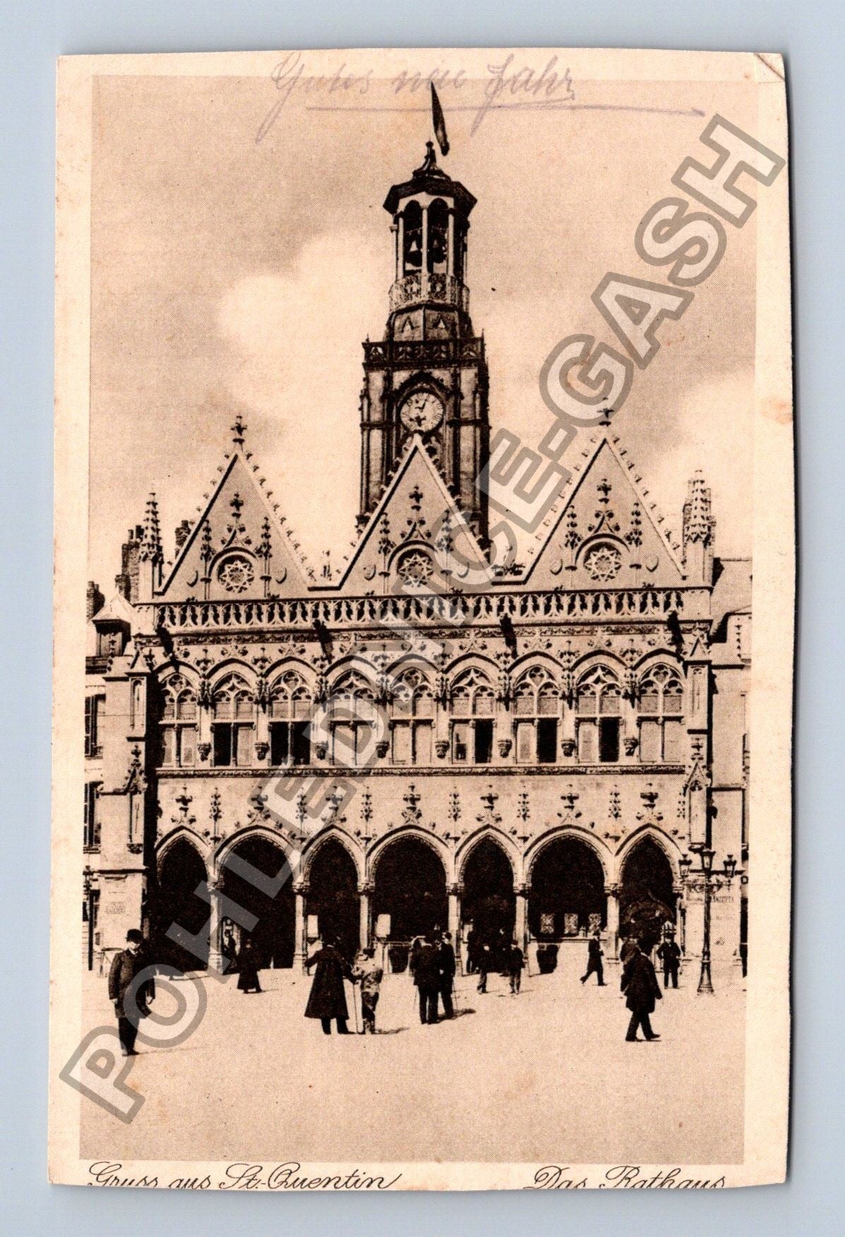 Pohlednice Francie St Quentin radnice Das Rathaus (M42211)