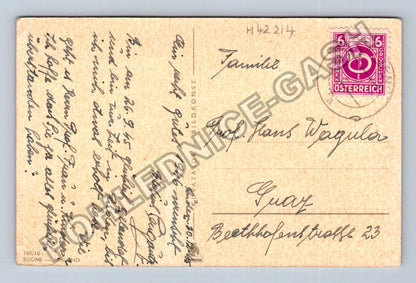 Pohlednice Finsko kostel a zvonice 1946 (M42214)