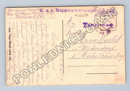Pohlednice Itálie Görz Piazza Corno 1918 (M42218)