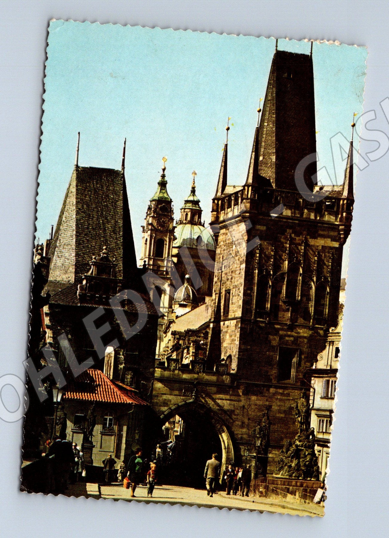 Pohlednice Praha Malostranské věže starý motiv (M4222)