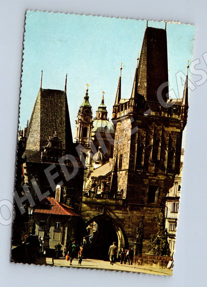 Pohlednice Praha Malostranské věže starý motiv (M4222)