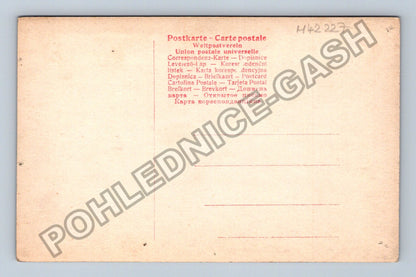 Pohlednice Mladá žena v klobouku umělecká fotografie (M42227)