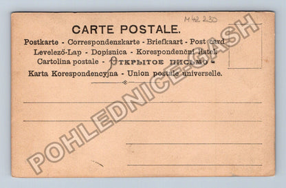 Pohlednice Mladá žena s květinou (M42230)