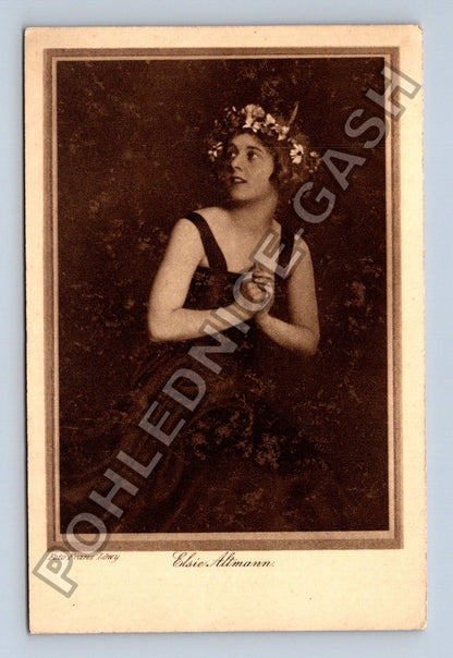 Pohlednice Elsie Altmann herečka Foto Franz Löwy (M42233)